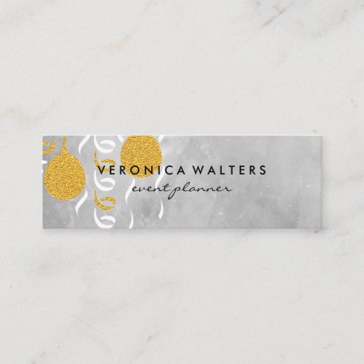 Carte De Visite Mini Ballons de fête (Devant)