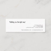 Carte De Visite Mini Bambou japonais de jardin (Dos)