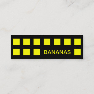 Carte De Visite Mini BANANES (carrés de mod)