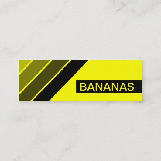 Carte De Visite Mini BANANES rétro (Devant)