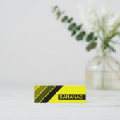 Carte De Visite Mini BANANES rétro (Debout devant)