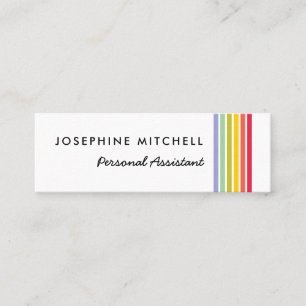 Carte De Visite Mini Bande arc-en-ciel super rétro