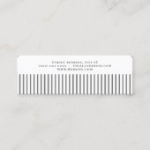 Carte De Visite Mini Bande blanche (Dos)