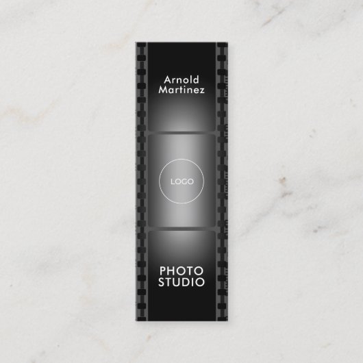 Carte De Visite Mini Bande de film verticale (Devant)