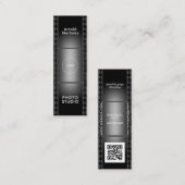 Carte De Visite Mini Bande de film verticale (Devant / Derrière)