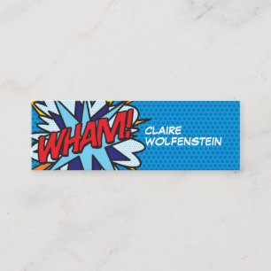 Carte De Visite Mini Bande dessinée de fun moderne WHAM