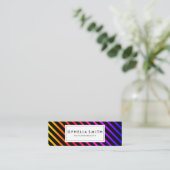 Carte De Visite Mini Bandes Chic Colorées (Debout devant)