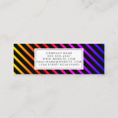 Carte De Visite Mini Bandes Chic Colorées (Dos)