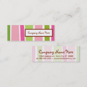 Carte De Visite Mini bandes rétro (Devant / Derrière)