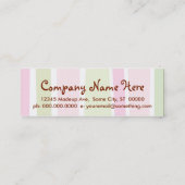 Carte De Visite Mini bandes rétro (Dos)