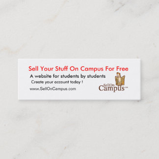 Carte De Visite Mini Bannière de SellOnCampus