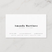 Carte De Visite Mini-bar à cocktails bleu Mixologue (Dos)