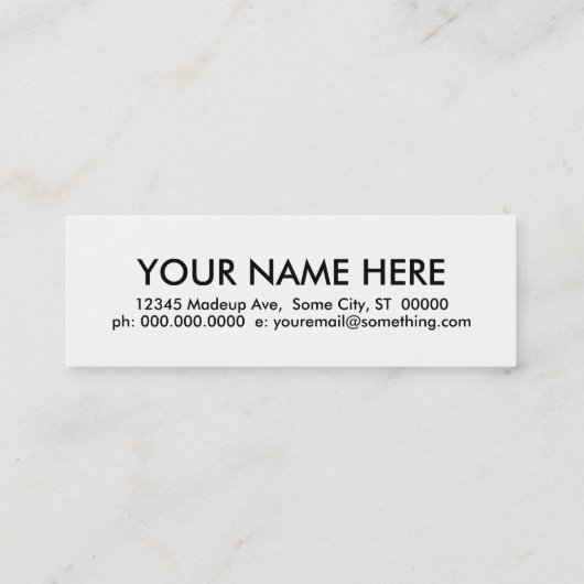 Carte De Visite Mini barbecue. (Dos)