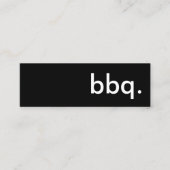 Carte De Visite Mini Barbecue. (Devant)