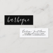 Carte De Visite Mini barbecue manuscrit (Devant / Derrière)
