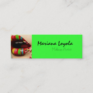 Carte De Visite Mini bariolé makeup
