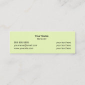 Carte De Visite Mini Barman (Dos)