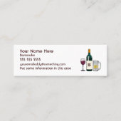 Carte De Visite Mini Barman blanc (Devant)