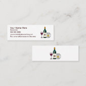 Carte De Visite Mini Barman blanc (Devant / Derrière)