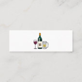 Carte De Visite Mini Barman blanc (Dos)