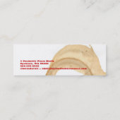 Carte De Visite Mini Barman de brûlure de café (Dos)