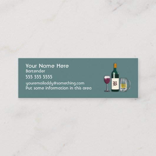 Carte De Visite Mini Barrage bleu (Devant)