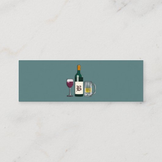 Carte De Visite Mini Barrage bleu (Dos)