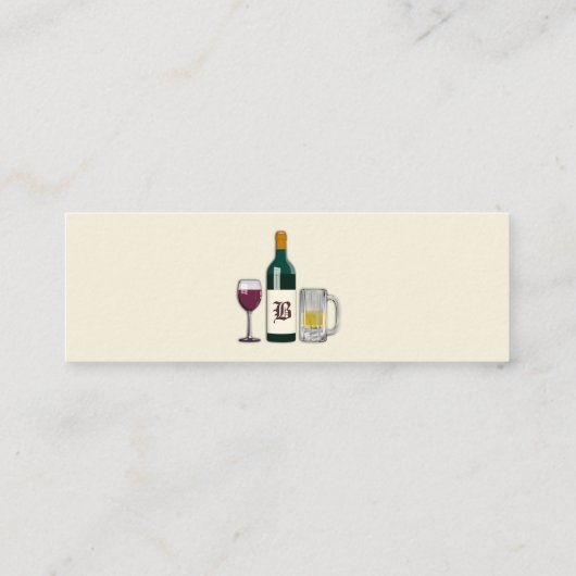 Carte De Visite Mini Bartender Bone (Dos)