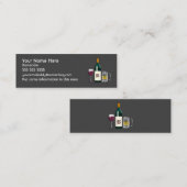 Carte De Visite Mini Bartender Dark (Devant / Derrière)