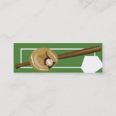 Carte De Visite Mini Base-ball - maigre (Dos)