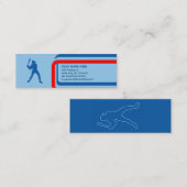 Carte De Visite Mini baseball : style rétro : (Devant / Derrière)