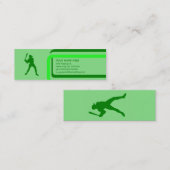 Carte De Visite Mini baseball : style rétro : (Devant / Derrière)