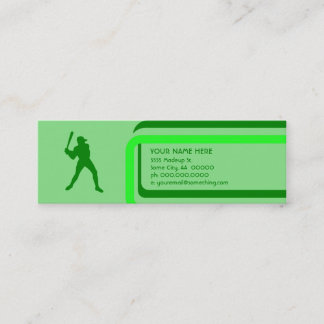 Carte De Visite Mini baseball : style rétro :