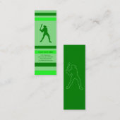 Carte De Visite Mini baseball : style rétro : (Devant / Derrière)