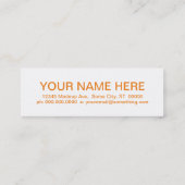 Carte De Visite Mini BASKETBALL rétro (Dos)