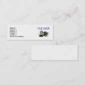 Carte De Visite Mini baskets, nom, adresse 1, adresse 2, contact 1… (Devant / Derrière)