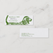 Carte De Visite Mini Basset Hound Dog Business (Devant / Derrière)