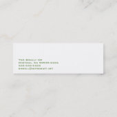 Carte De Visite Mini Basset Hound Dog Business (Dos)