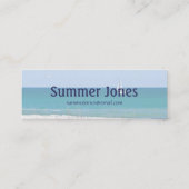 Carte De Visite Mini Bateau à voile sur la mer (Dos)