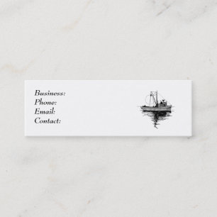 Carte De Visite Mini Bateau de pêche