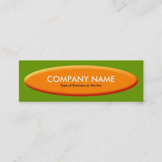 Carte De Visite Mini Bateau Shape III - Orange avec Avocado (Devant)