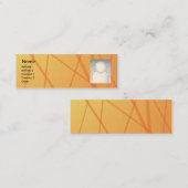 Carte De Visite Mini Bâtons oranges - maigres (Devant / Derrière)