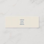 Carte De Visite Mini Beaker & Test Tube Science Themed (Dos)