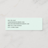 Carte De Visite Mini Beau gâteau de fête de Glam brillant (Dos)