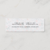 Carte De Visite Mini Beau motif floral Girly (Dos)