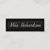 Carte De Visite Mini Beau style simple pour tous les coiffeurs (Devant)