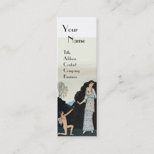 CARTE DE VISITE MINI BEAUTÉ ET CUPIDE - MODE DESIGNER MAKEUP ARTISTE (Devant)