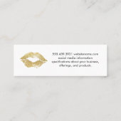 Carte De Visite Mini Beauté et maquillage (Dos)