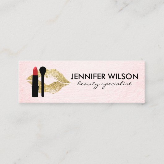 Carte De Visite Mini Beauté et maquillage (Devant)