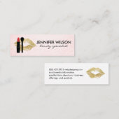 Carte De Visite Mini Beauté et maquillage (Devant / Derrière)